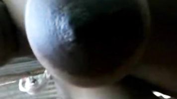 Busty indian babe suma exposing her dark big nipple breast to her man and invited him to suck them hard!.