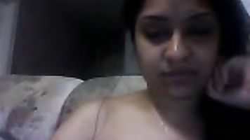 teasing her hubby who is filming her naked