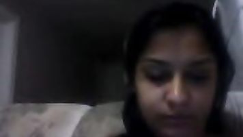 Stunning Karachu babe taking off her white