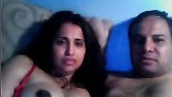 Indian couple on live sex cam show fucking hard to show off to public how active they are in bedroom!.