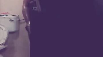 BBW Indian housewife taking shower soaping her mature assets giving some hot poses to her husband who is filming her!.