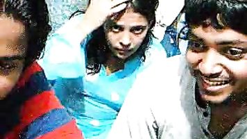 Mature housewife from Mumbai with her hubby in bedroom who ask her to change and she started and get recorded