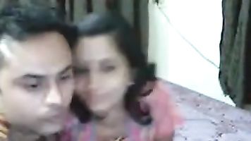 Amateur Indian couple having fun.
