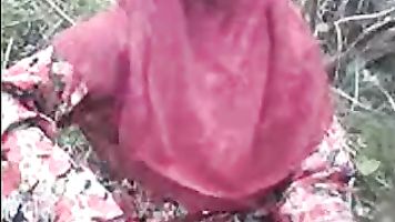 indian Bangla muslim Hijab sweet in forest
