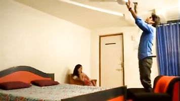 Indian beautiful bhabi boob pressed kissing lonely in home - xdesitubes.com
