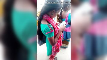 Desi teenage girl beautiful view in busstop (beautiful closeup)