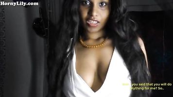 Step brother Cum eating instructions in Hindi (Eng subs)