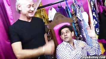 Paige Ashley enjoys group of dicks gangbang with India Sweet