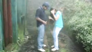 RAINY DAY INNOCENT DESI WITH HIS BF ENJOYING