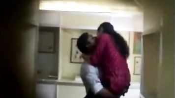 Horny mallu lovers caught having fun in office