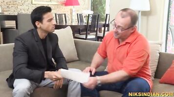 Luckiest Tamil guy rough fucks pink cunt of British WIFE housewife