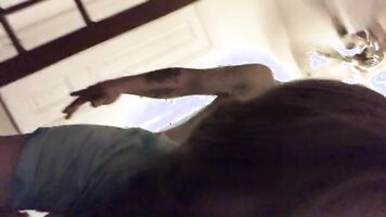 Cheating native teenage takes cock doggy style and cums while bf is getting beer