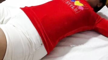 Happy new year first time vagina fucking with boss innocent girl worker