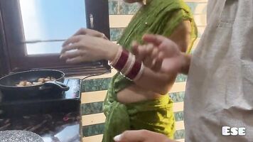 Indian Village housewife Fucked in the Kitchen with Husband