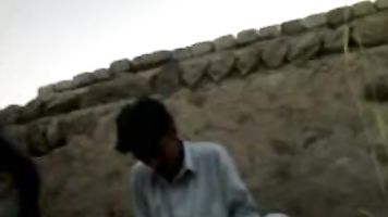 Pakistani hot sindhi girl enjoying sex in open place with her cousin.